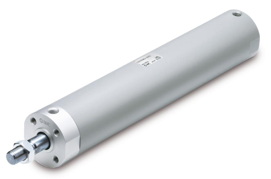 SMC 50 mm Pneumatic Piston Rod Cylinder - CG1-Z Series, Double Acting Acting