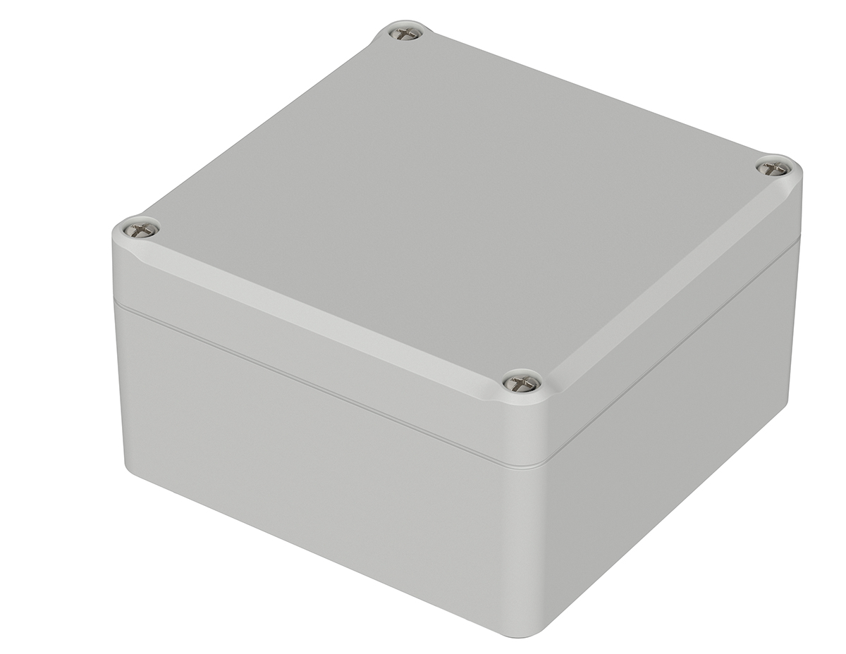 Bopla Euromas II Series Light Grey ABS Enclosure, IP65, Light Grey Lid, 100 x 100 x 57mm