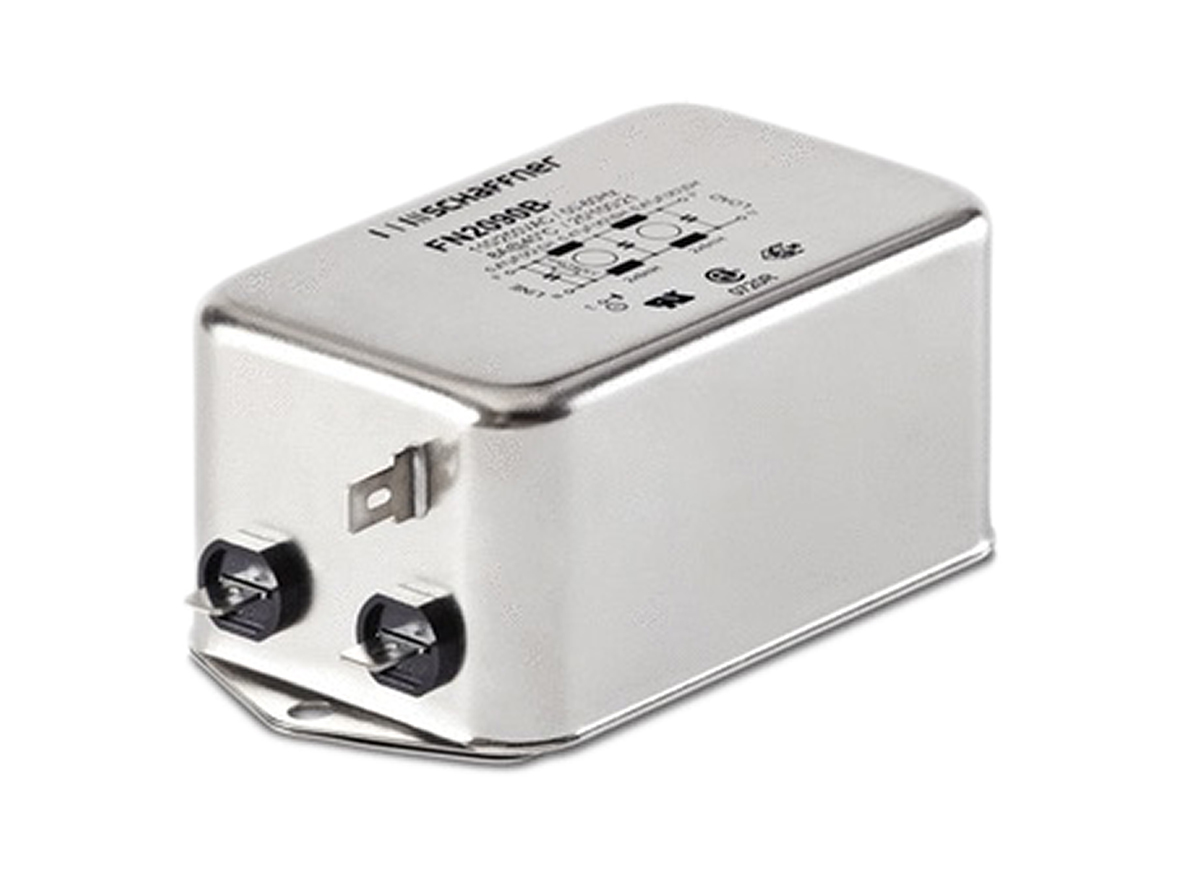 Schaffner, FN2090 30A 250 V ac/dc 0 → 400Hz, Chassis Mount EMI Filter, Stud, Single Phase