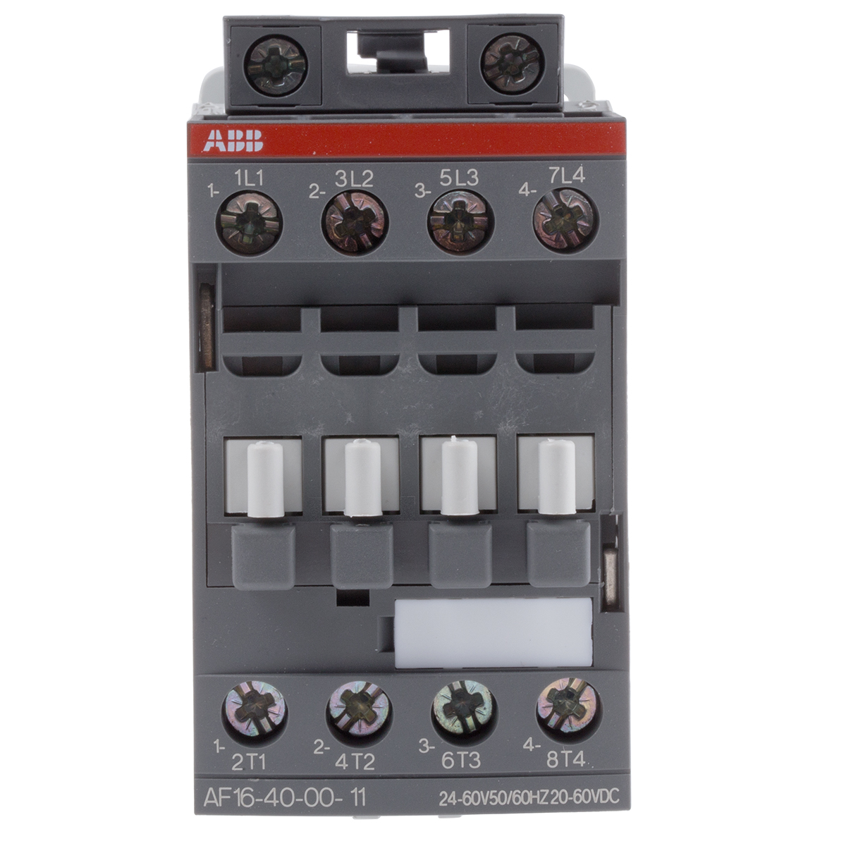 ABB AF16 Contactor, 24 V Coil, 4-Pole, 30 A, 7.5 kW 60 V, 4 NO, 690V