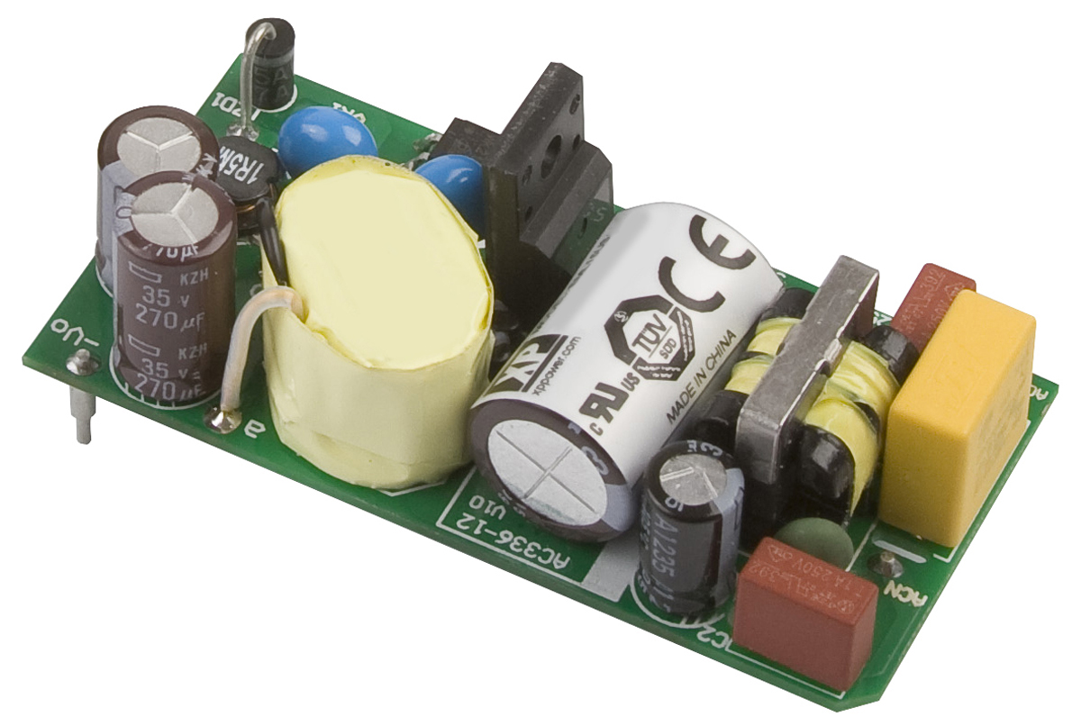 XP Power Switching Power Supply, EML15US24-P, 24V dc, 630mA, 15W, 1 Output, 120 → 370 V dc, 85 → 264 V ac