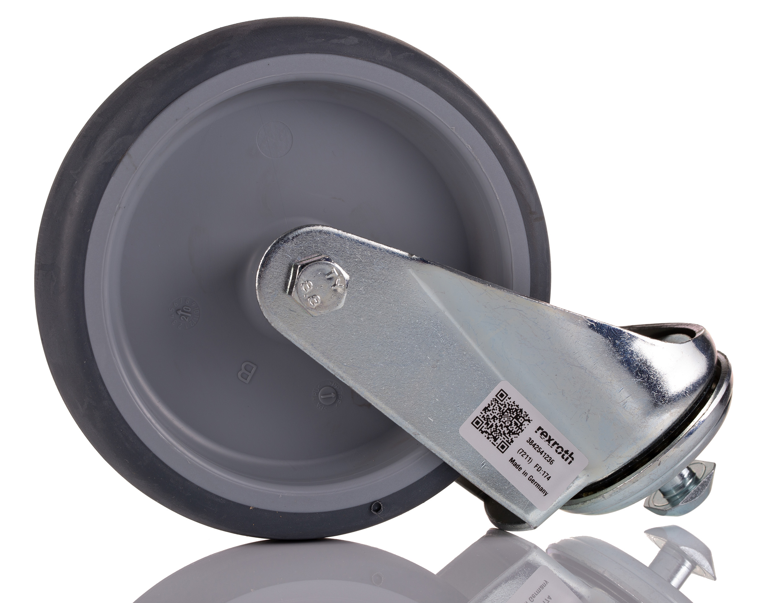 Bosch Rexroth M12 Thread Plastic Castor Wheels, 10mm Groove