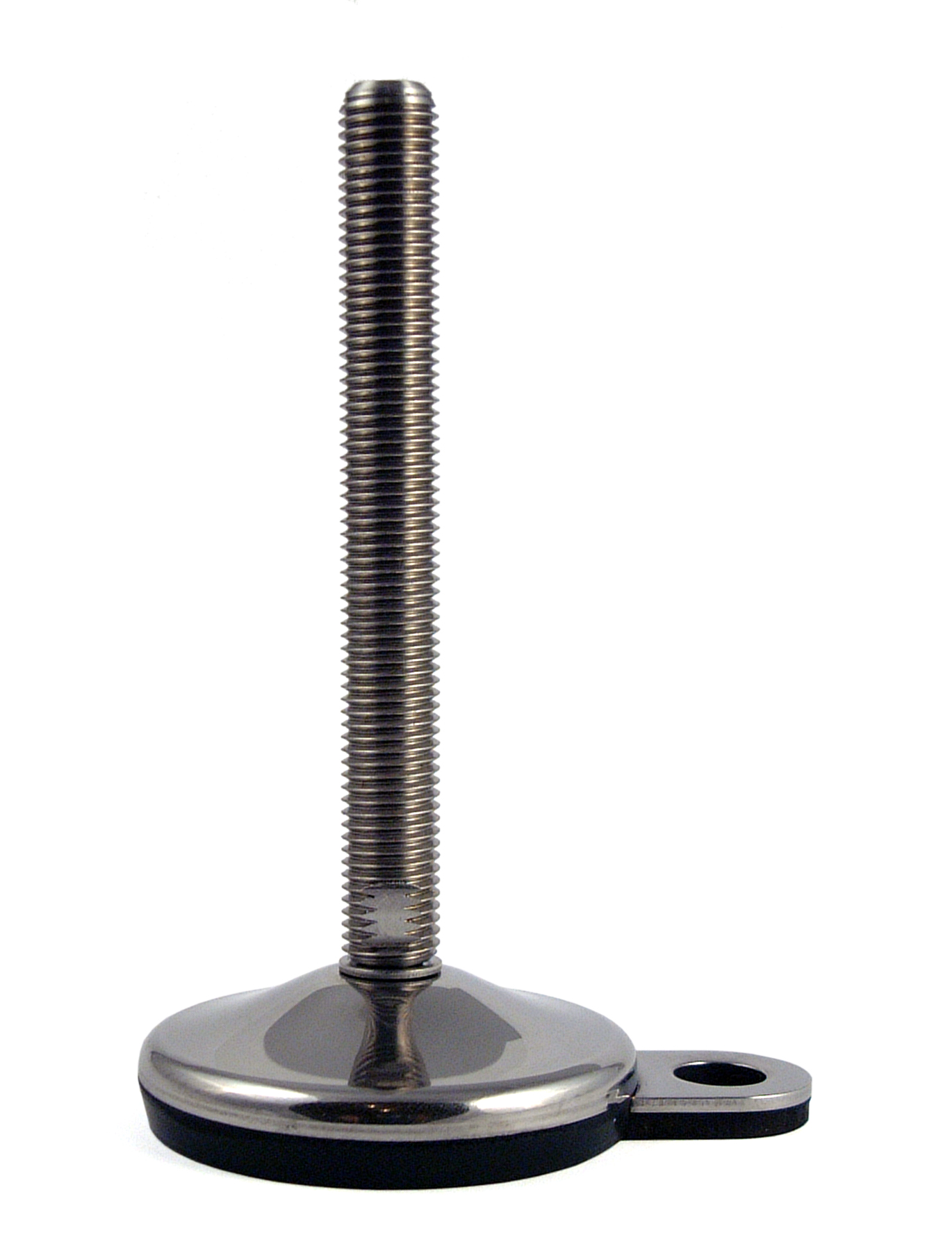 RS PRO M20 80mm Dia. Rubber Adjustable Foot, 1000kg Static Load Capacity 10° Tilt Angle
