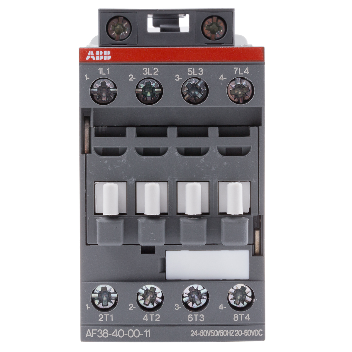 ABB AF38 Contactor, 24 V Coil, 4-Pole, 55 A, 18.5 kW 60 V, 4 NO, 690V