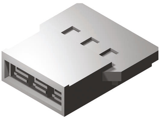 Molex Female Connector Housing, 2mm Pitch, 4 Way, 1 Row