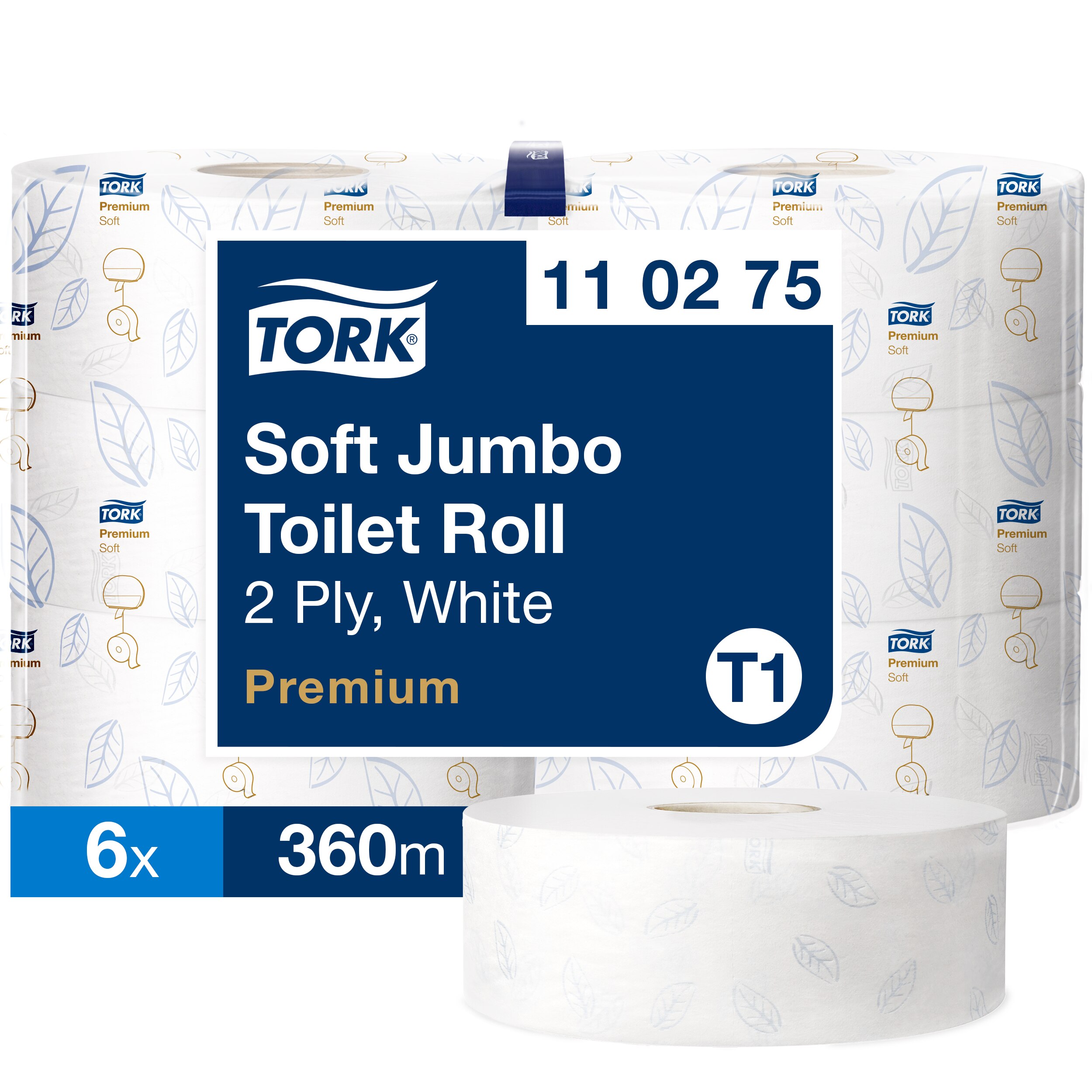 Tork 6 rolls of 1800 Sheets Toilet Roll, 2 ply
