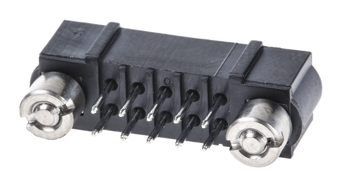 HARWIN Datamate J-Tek Series Straight Through Hole PCB Header, 10 Contact(s), 2 mm Pitch, 2 Row, Shrouded