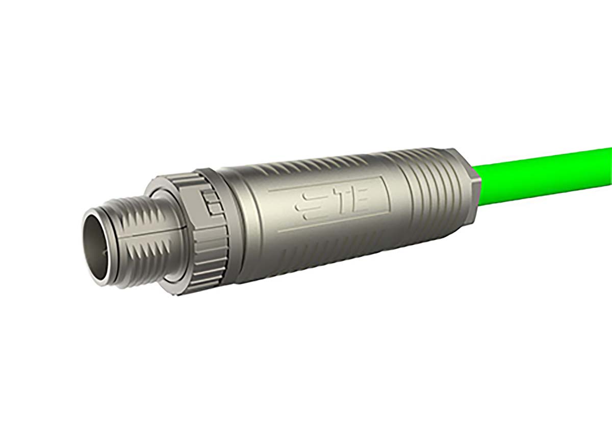 TE Connectivity Circular Connector, 8 Contacts, Cable, M12 Connector, Plug, Male, IP67, M12 Series