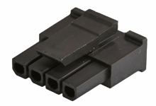 Molex Male Crimp Connector Housing, 3mm Pitch, 4 Way, 1 Row