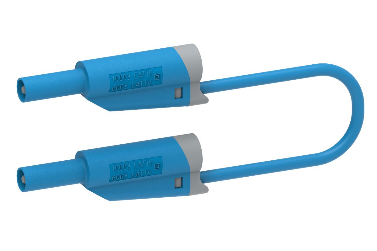 Electro PJP Test lead, 36A, 1kV, Blue, 2m Lead Length