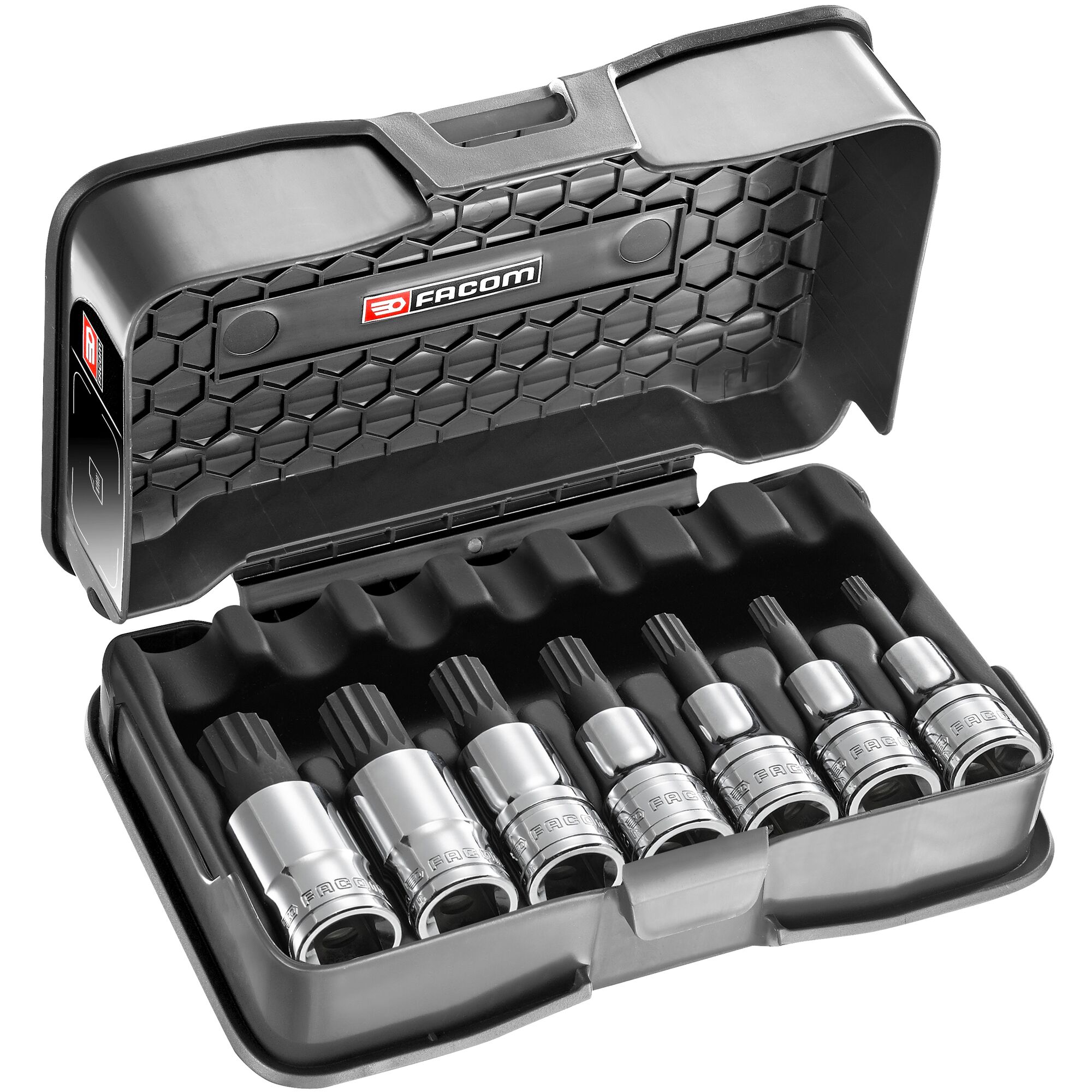 Facom 7-Piece Metric 1/2 in Bit Socket Set , XZN