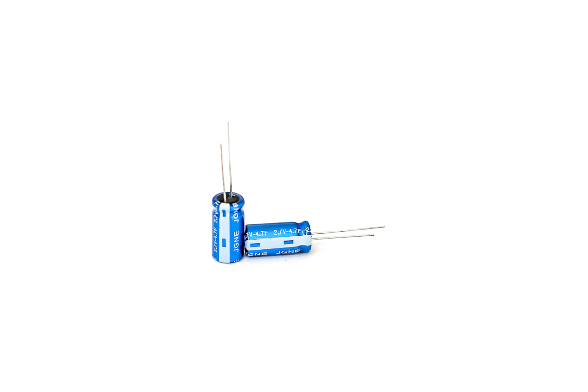 RS PRO 4.7F Supercapacitor -20 → +80% Tolerance 2.5V dc, Through Hole