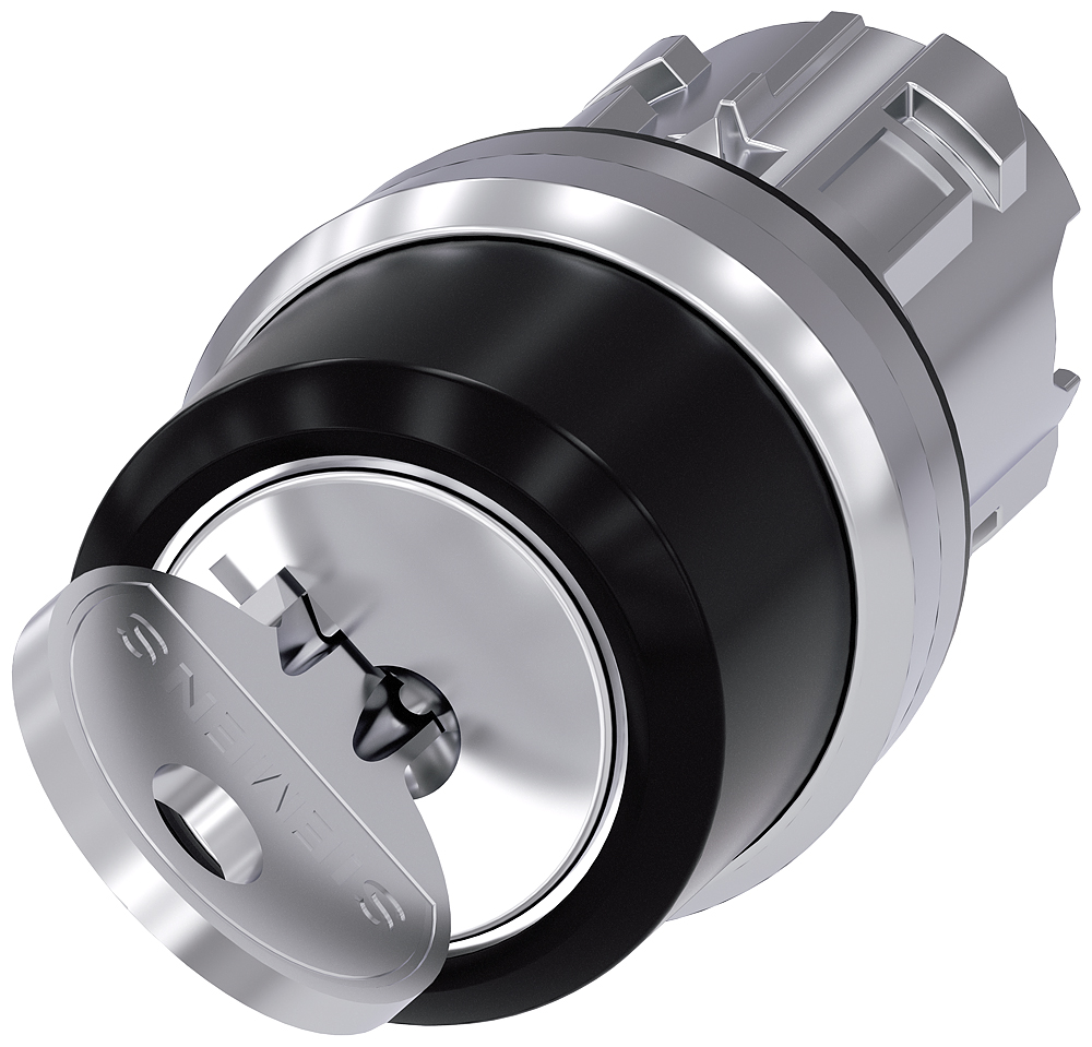Siemens SIRIUS ACT 3SU10 2-position Key Switch Head, Latching, 22mm Cutout