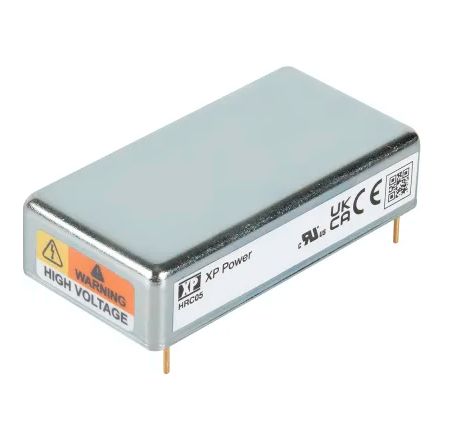 XP Power HRC05 DC-DC Converter, 0 → 4000V dc/ 1.25mA Output, 22 → 30 V dc Input, 5W, Through Hole, +70°C