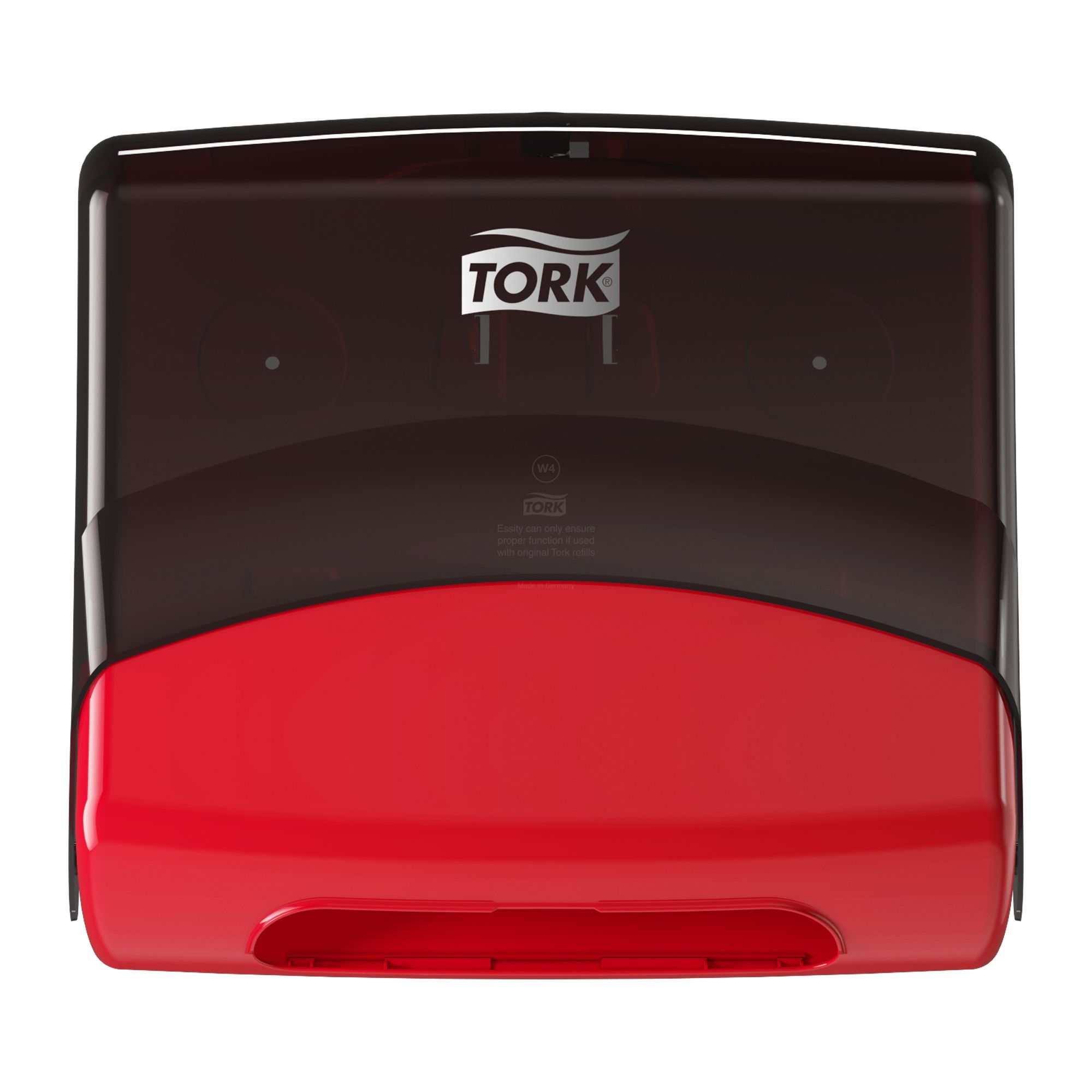 Tork Plastic Red Wall Mounting Paper Towel Dispenser, 206mm x 394mm x 427mm