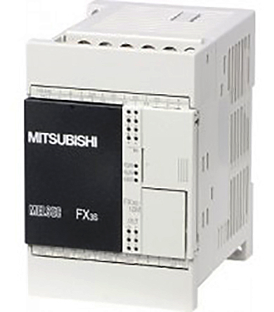 Mitsubishi Electric FX3S Series PLC CPU for Use with FX3 Series, Transistor (Source) Output, 8 (Sink/Source)-Input,