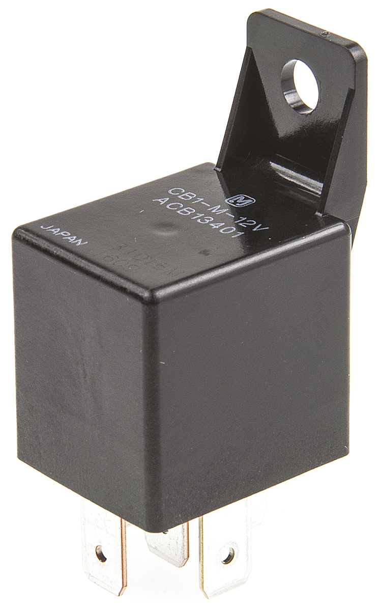 Panasonic Panel Mount Automotive Relay, 12V dc Coil Voltage, 40A Switching Current, SPDT