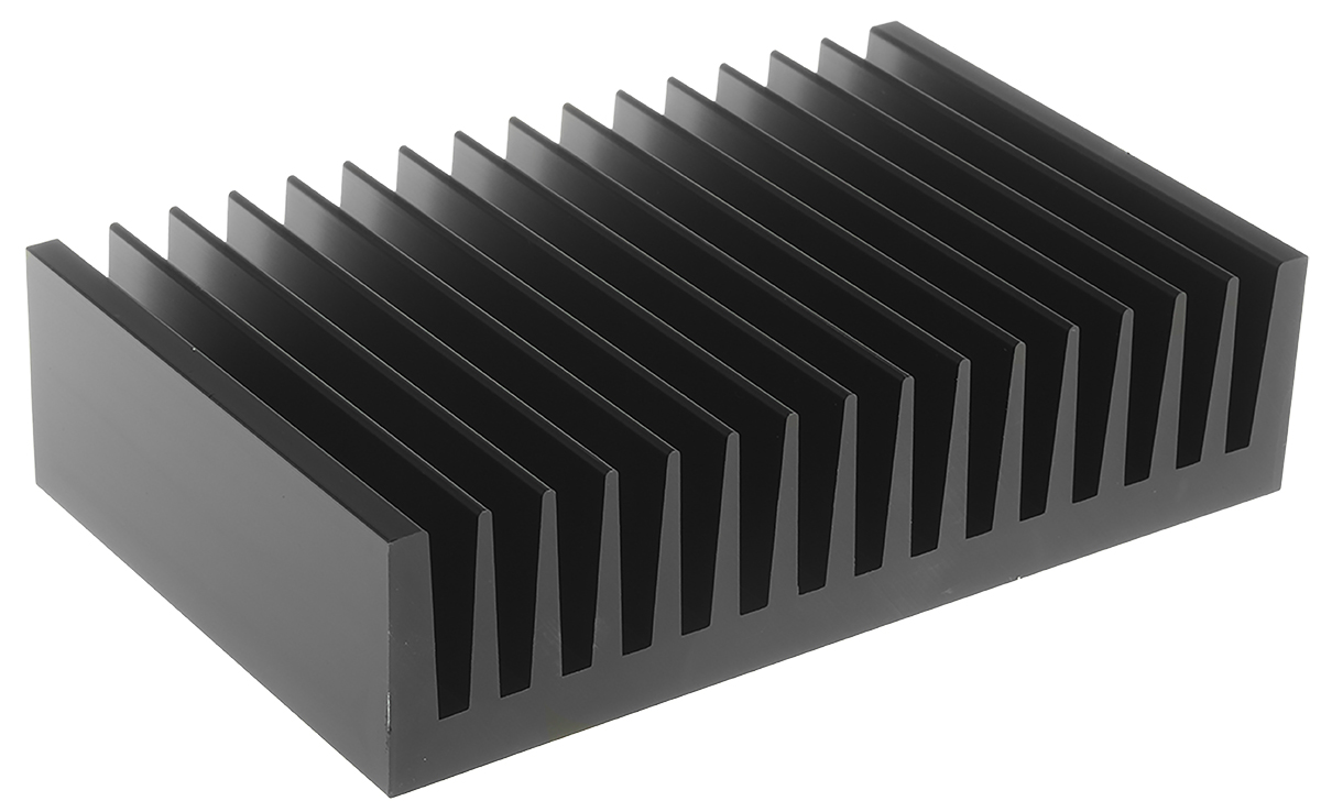Fischer Elektronik Heatsink, Universal Rectangular Alu, 0.9K/W, 100 x 160 x 40mm