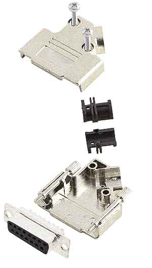 Amphenol Communications Solutions D45PK-M 9 Way 45 ° Cable Mount D-sub Connector Plug