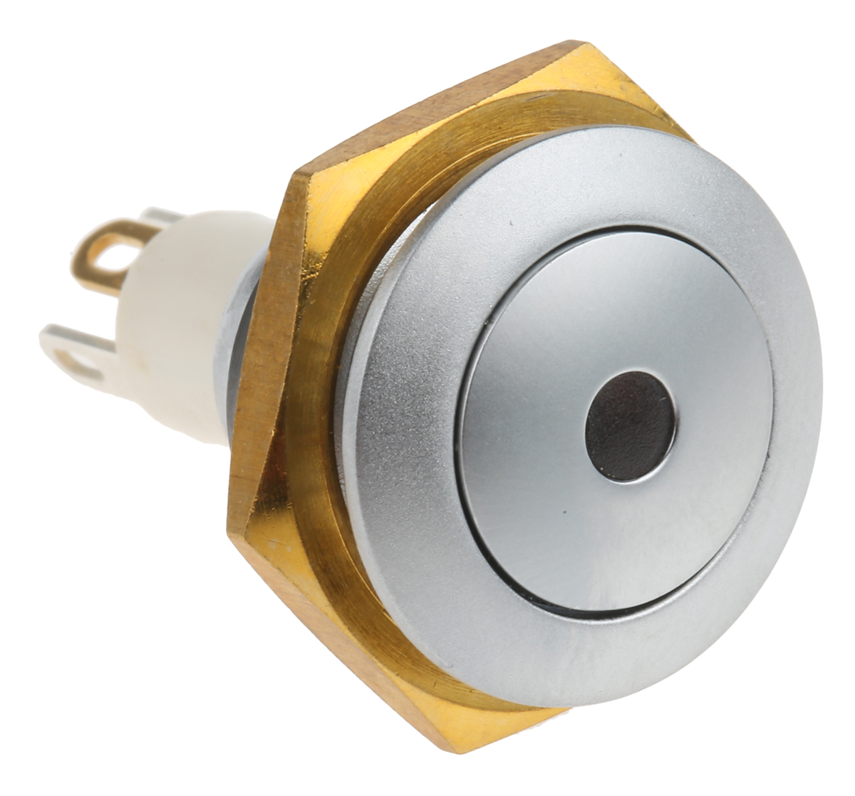 ITW Switches 57 Series Illuminated Miniature Push Button Switch, Momentary, Panel Mount, 16.1mm Cutout, SPST, Red LED,