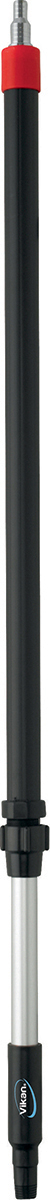 Vikan Black Anodised Aluminium, Polypropylene Telescopic Brush Handle, 1.06 → 1.6m, for use with Vikan Water Brushes