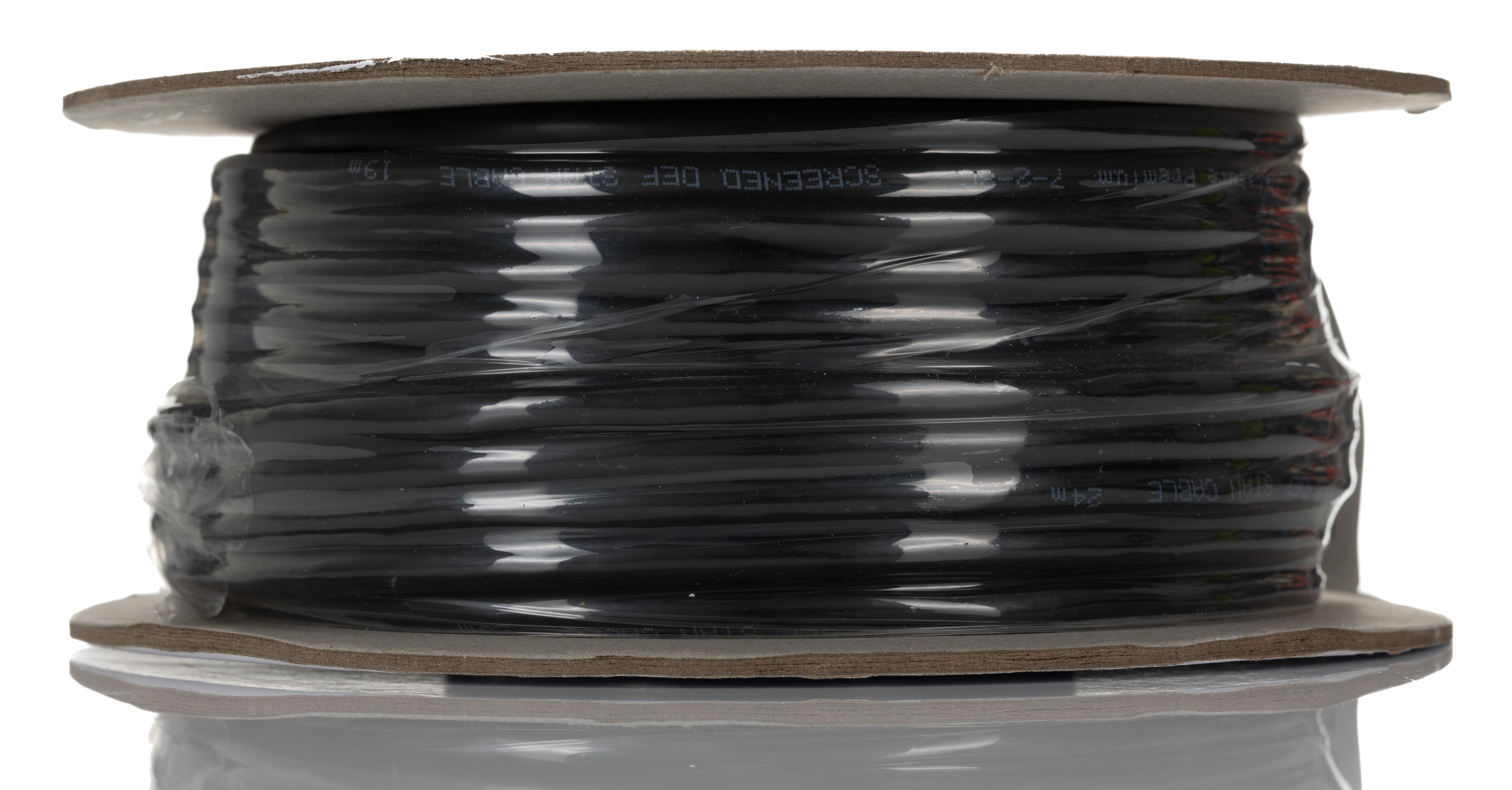 RS PRO Multi-Core Industrial Cable, 6 Cores, 0.22 mm², Screened, 100 m, Black Polyvinyl Chloride Sheath