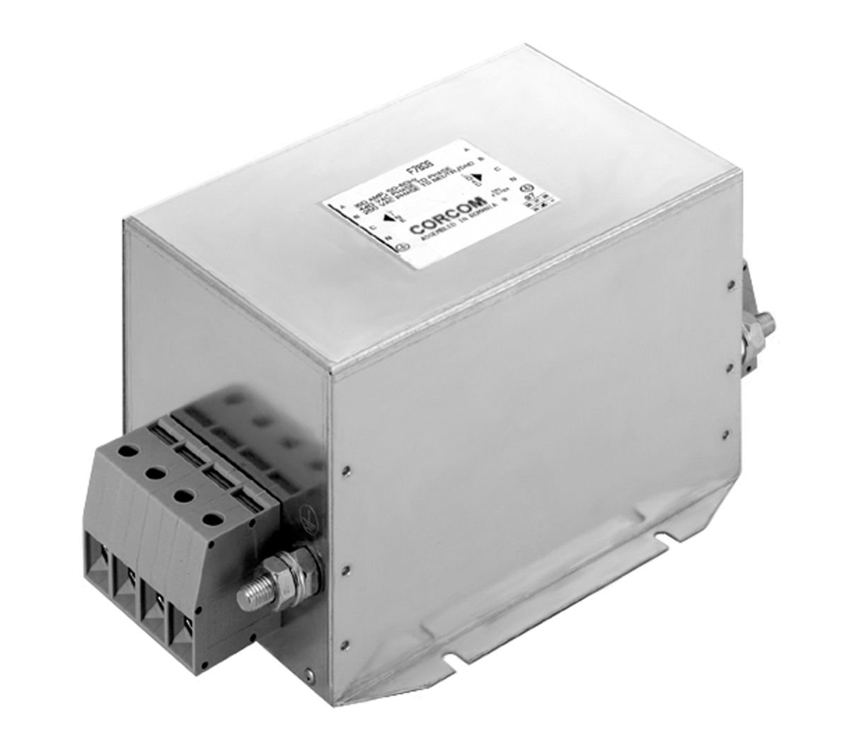 TE Connectivity, Corcom AYC 63A 480/277 V ac 50Hz, Flange Mount RFI Filter, Screw 3 Phase