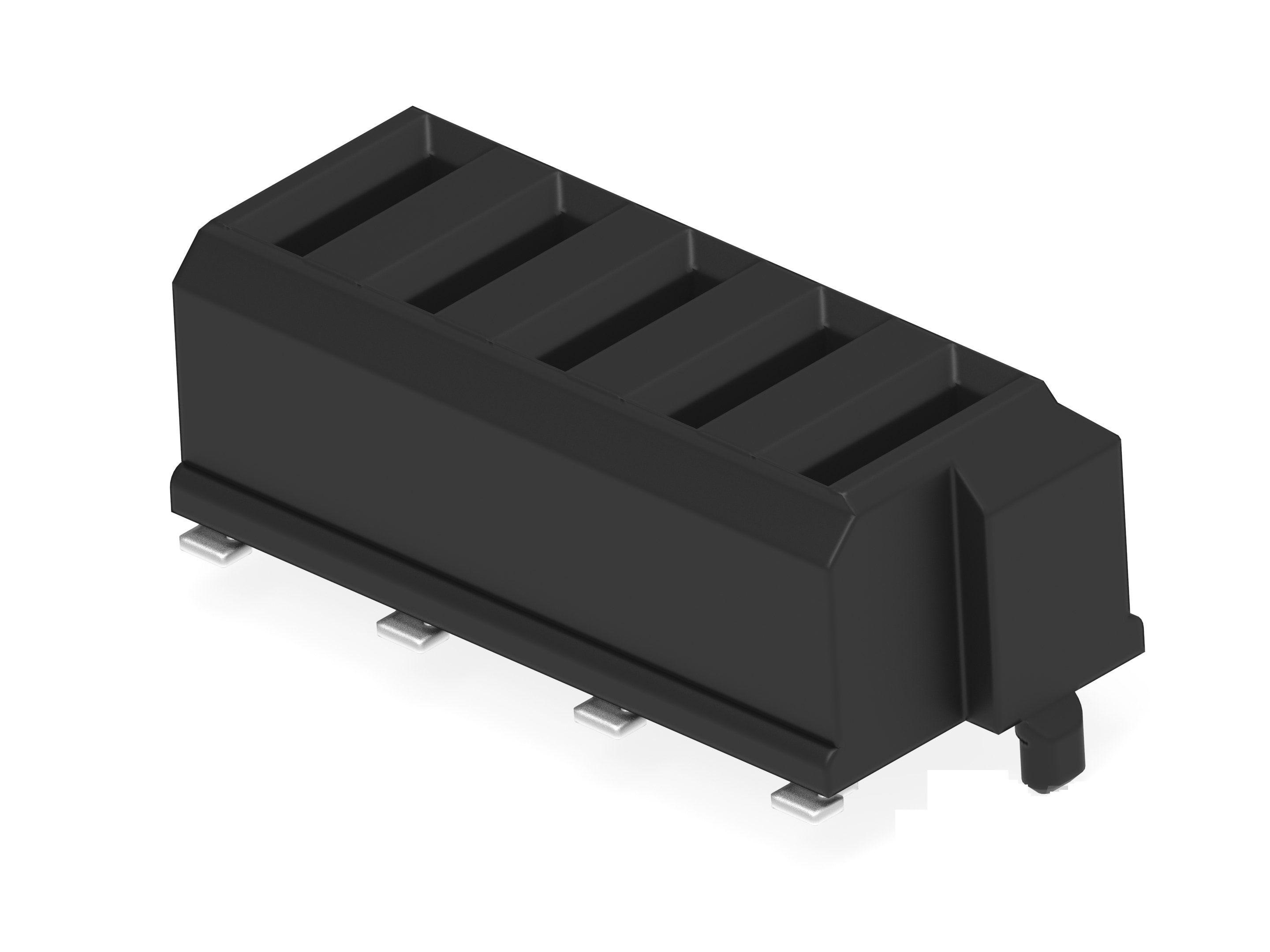 ERNI ERNI MicroSpeed Power Module Series Vertical Board Housing, 5 Contact(s), 2 mm Pitch, 1 Row, Shrouded