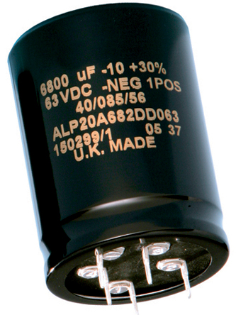 KEMET 10000μF Aluminium Electrolytic Capacitor 40V dc, PCB Mount - ALP20A1004DD