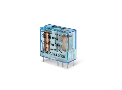 Finder PCB Mount, Plug In Power Relay, 24V dc Coil, 16A Switching Current, SPDT