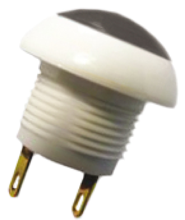 Otto Push Button Switch, Momentary, Panel Mount, 12mm Cutout, DPDT, 28V dc, IP64