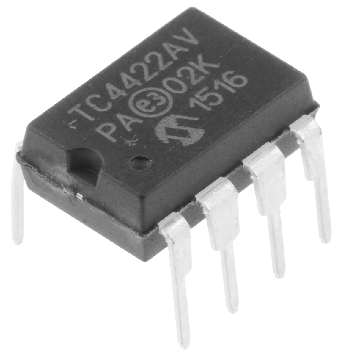 Microchip TC4422AVPA MOSFET Gate Driver 1, 10 A 8-Pin 20 V, PDIP