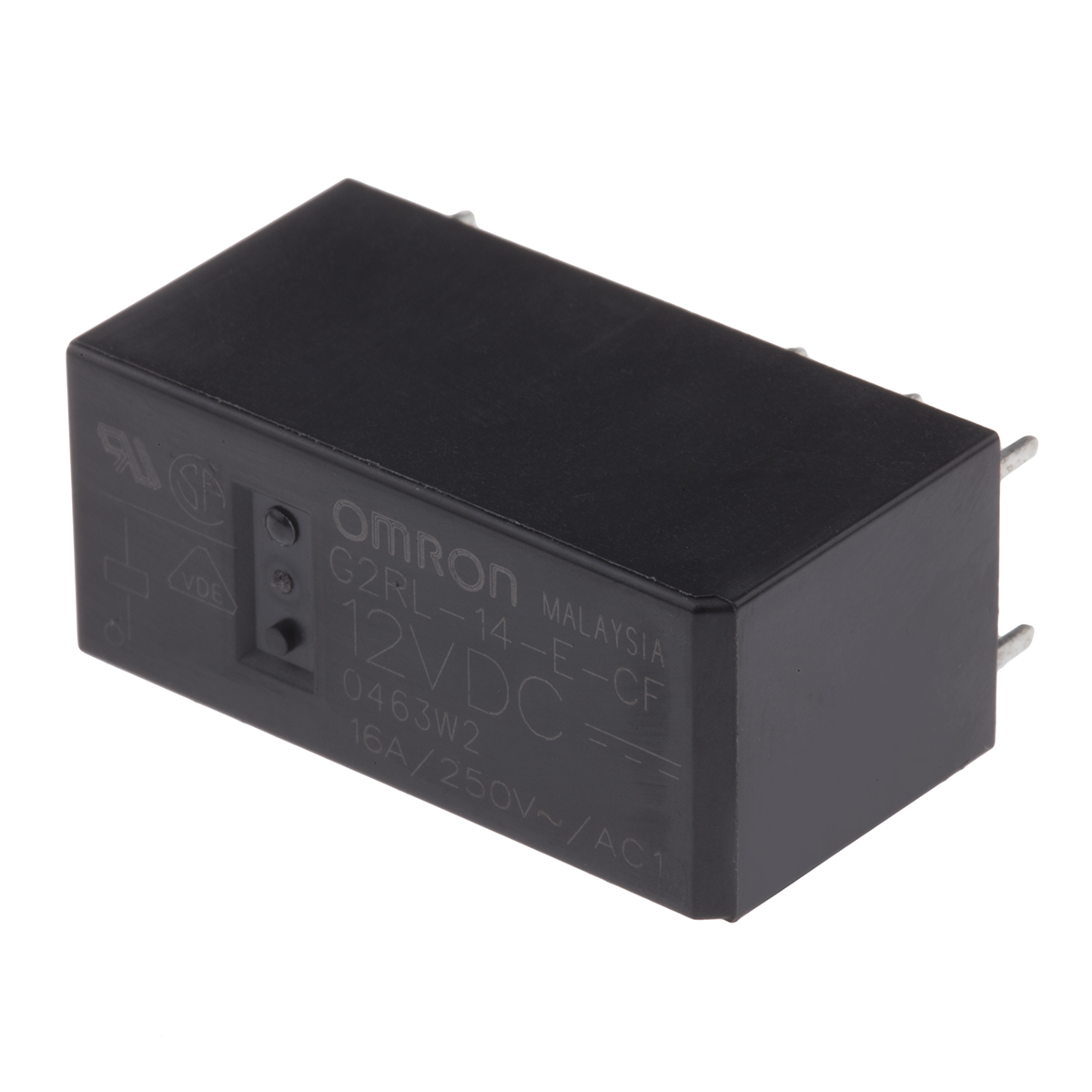 Omron PCB Mount Power Relay, 12V dc Coil, 10A Switching Current, SPDT