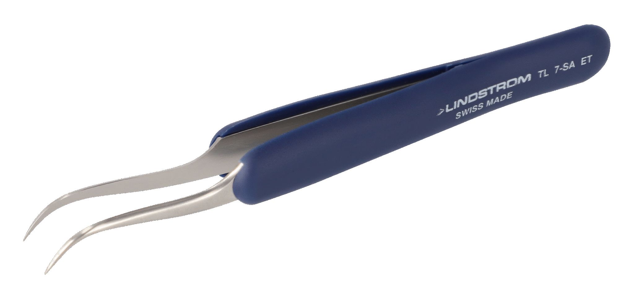 Lindstrom 122 mm, Stainless Steel, Bent, Tweezer
