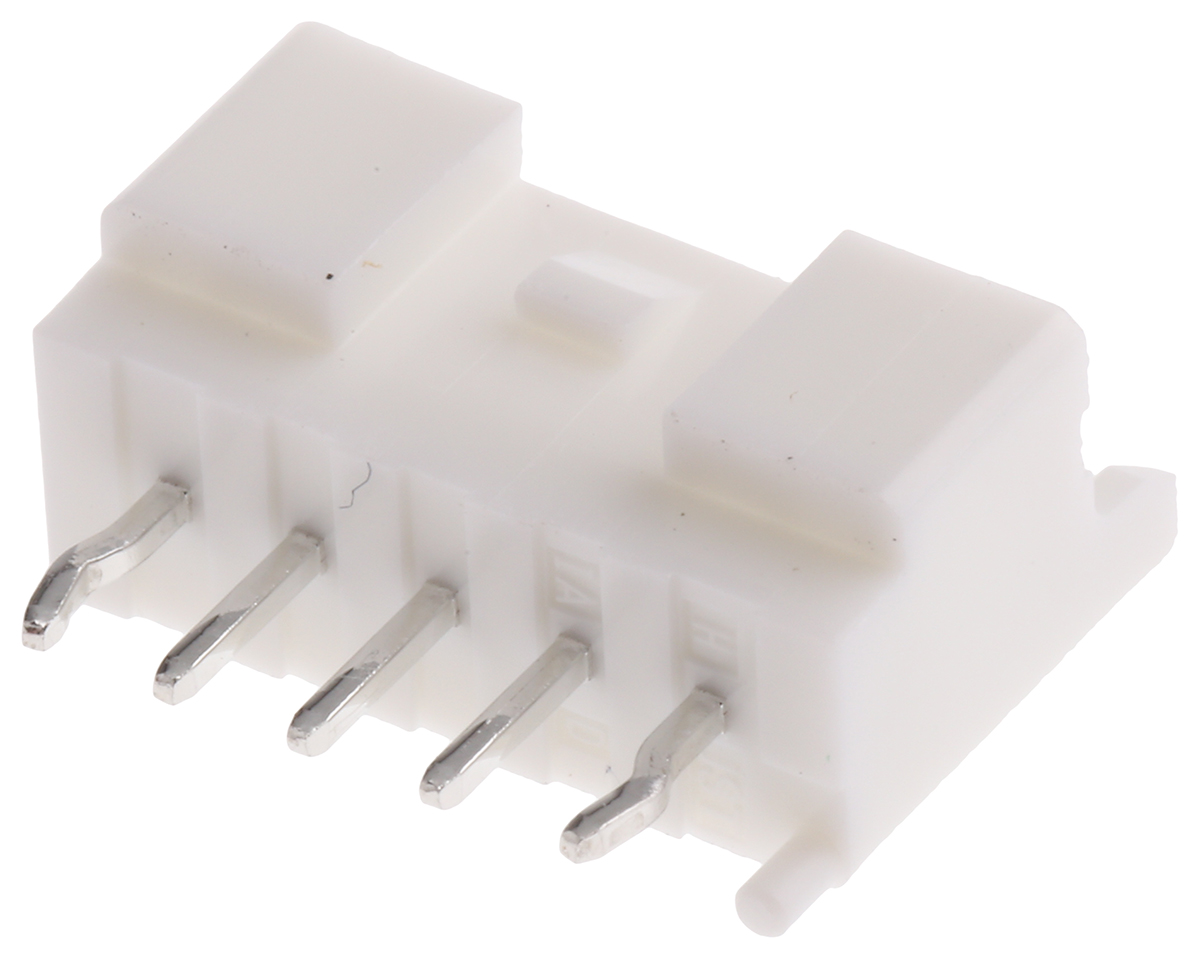 JST PA Series Straight Through Hole PCB Header, 5 Contact(s), 2 mm Pitch, 1 Row, Shrouded
