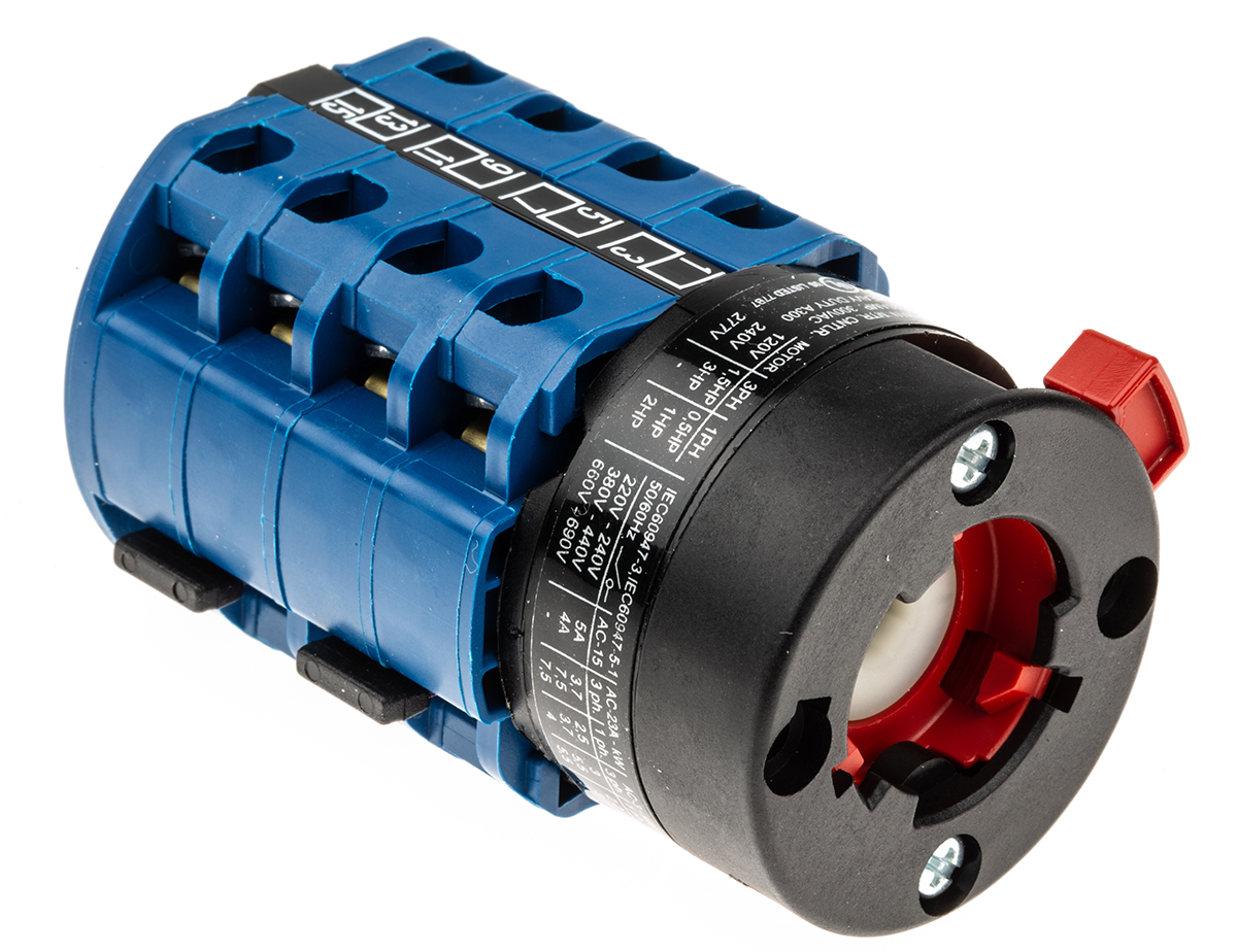 Kraus & Naimer, DP 4 Position Multi Step Cam Switch, 20A