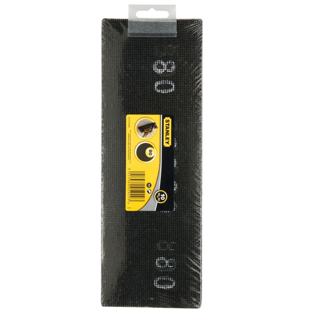 Stanley 05929 80 Grit K80 Sanding Pad, 310mm x 110mm