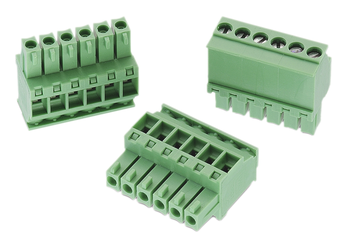 Wurth Elektronik, 3.5mm Pitch, 3631, 2 Way, , Pluggable Terminal Block, Plug, Cable Mount, Screw Termination,