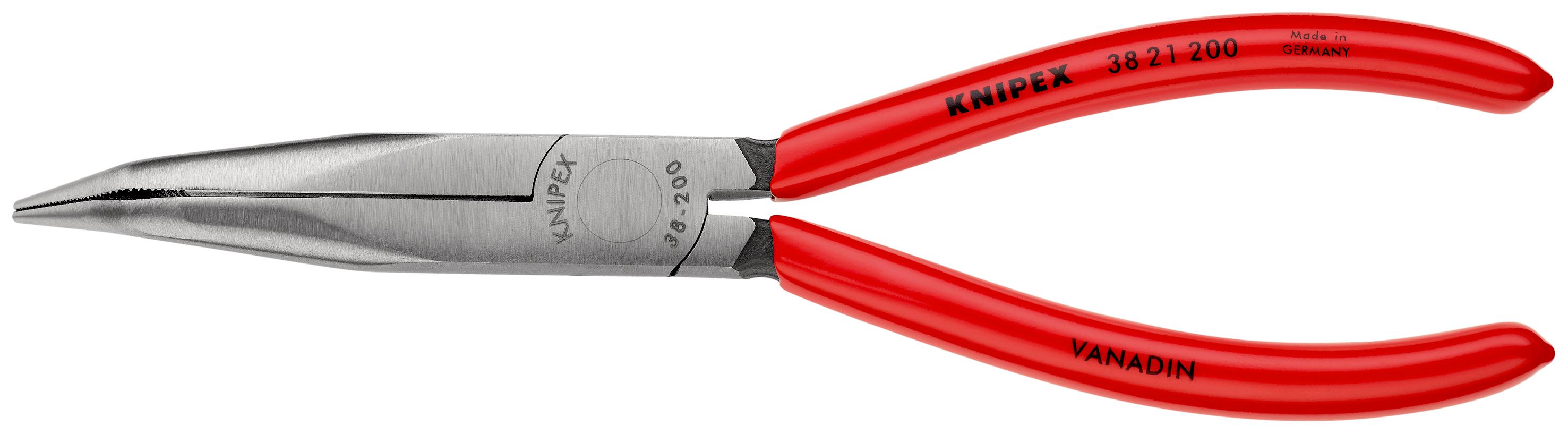 Knipex 38 21 200 Pliers, 200 mm Overall, Straight Tip, 73mm Jaw