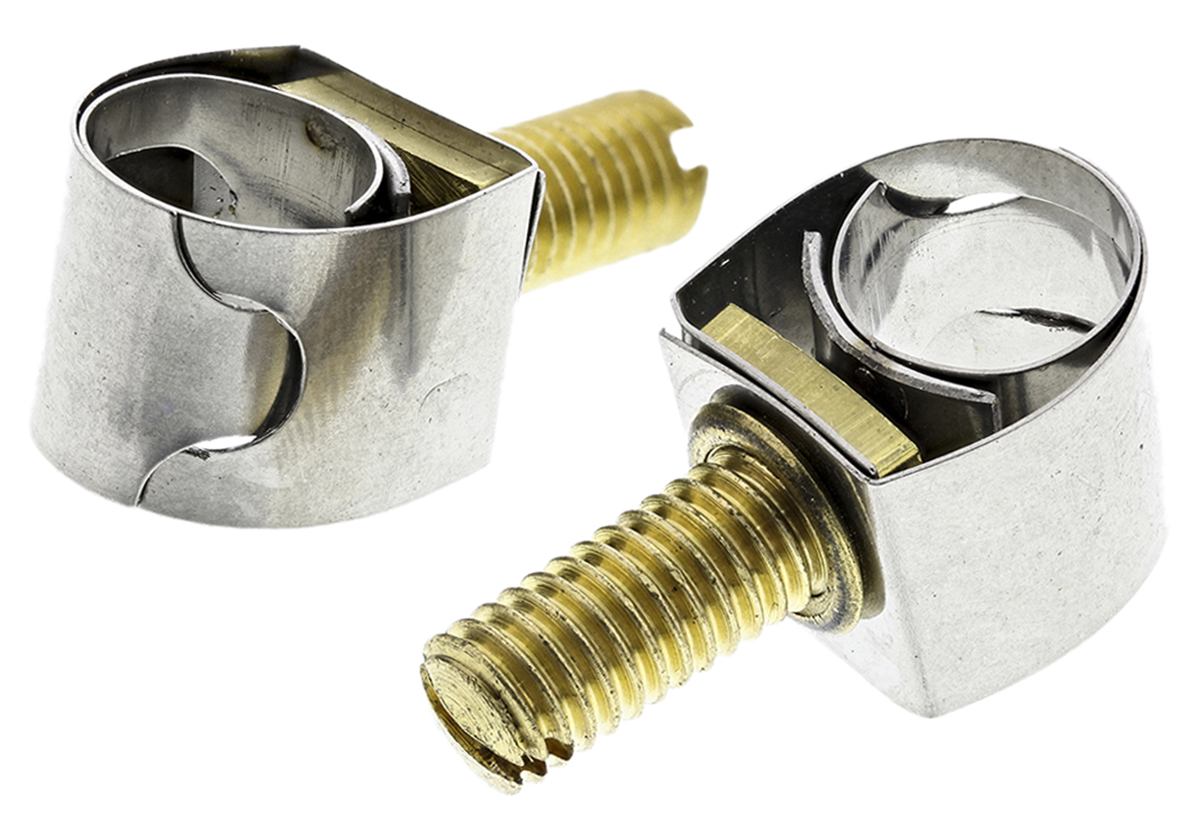 Unex Brass (Bolt), Stainless Steel Slotted Screw Unex, 11mm Band Width, 7.4 → 10mm ID