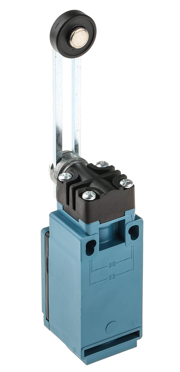 Honeywell GLD Series Adjustable Roller Lever Limit Switch, NO/NC, IP66, SPDT 1NO/1NC Gold Contacts, Thermoplastic