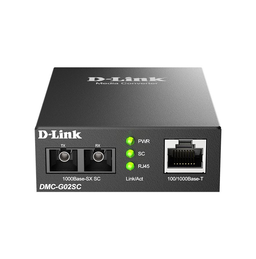 D-Link RJ45 Ethernet Media Converter, Multi Mode, Multi Mode 550m