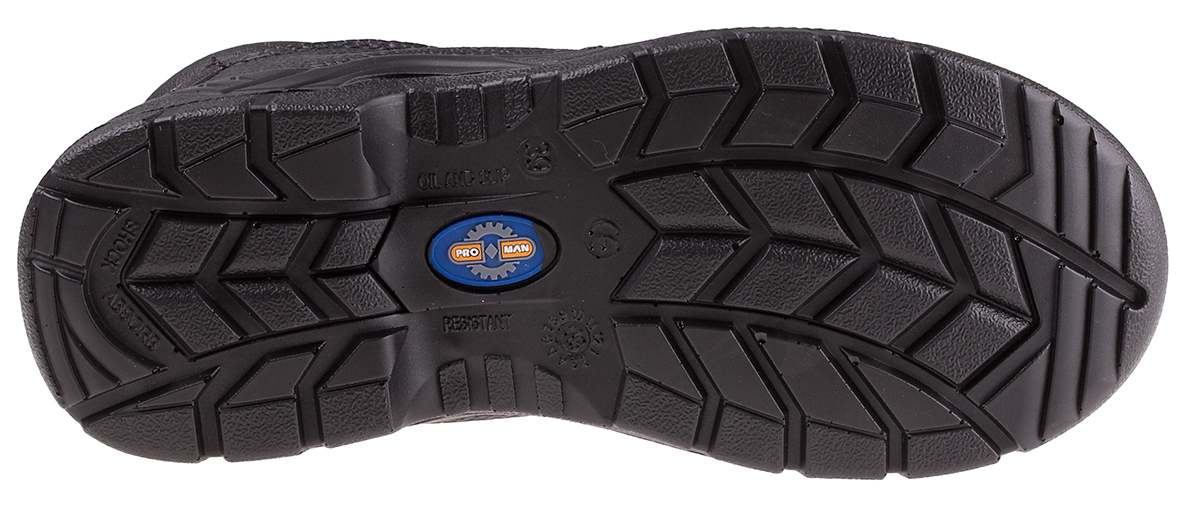 Rockfall Black Steel Toe Capped Men's Safety Boots, UK 6, EU 39