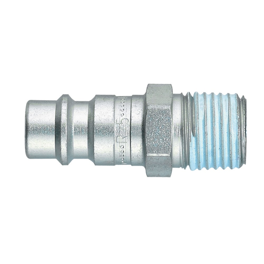 Legris Zinc Plated Steel Male Pneumatic Quick Connect Coupling, G 1/8 Male Male Thread
