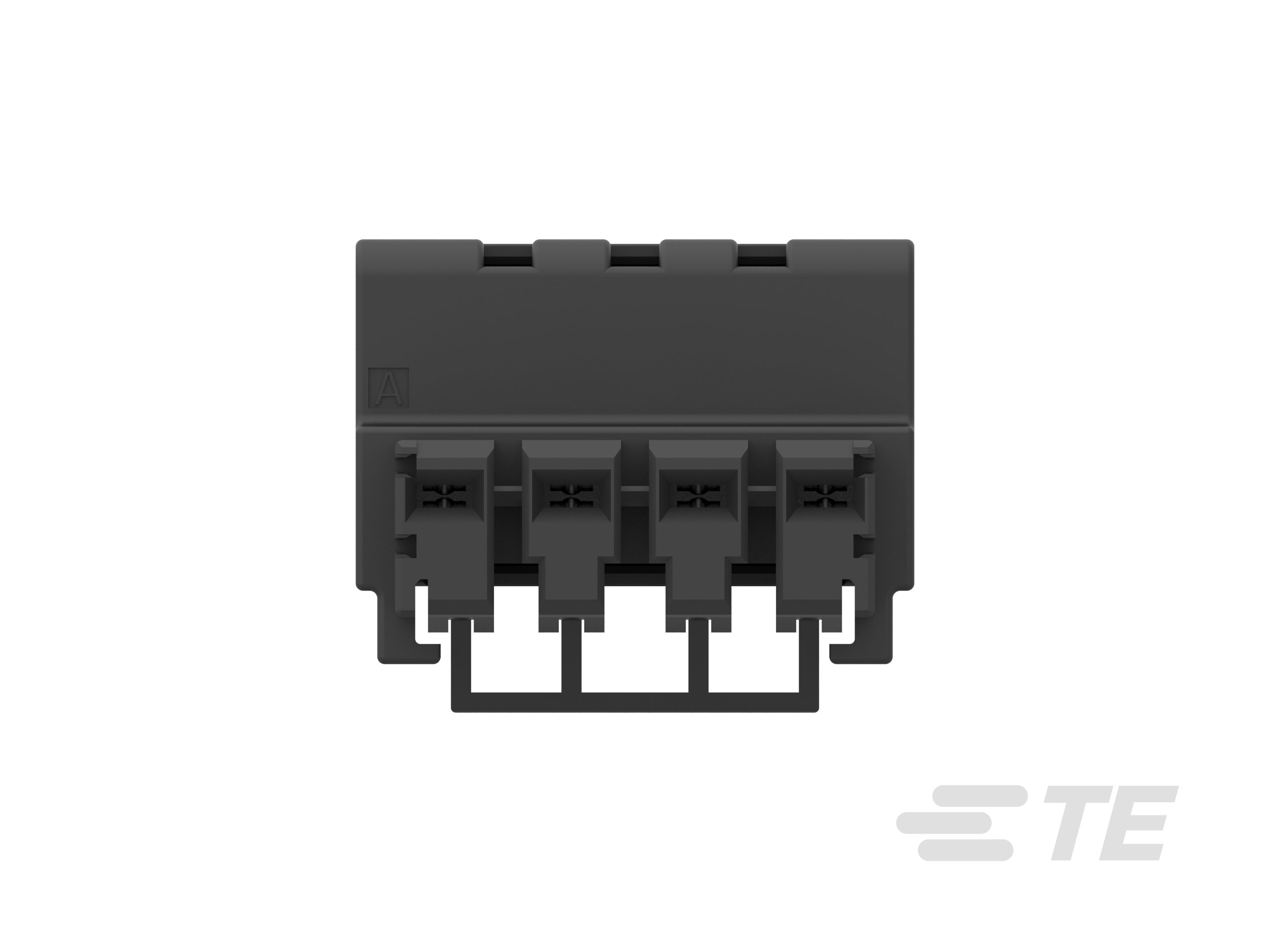 TE Connectivity D-2970 Dynamic Series Pluggable Terminal Block, 4-Contact, 5 mm Pitch, 1-Row