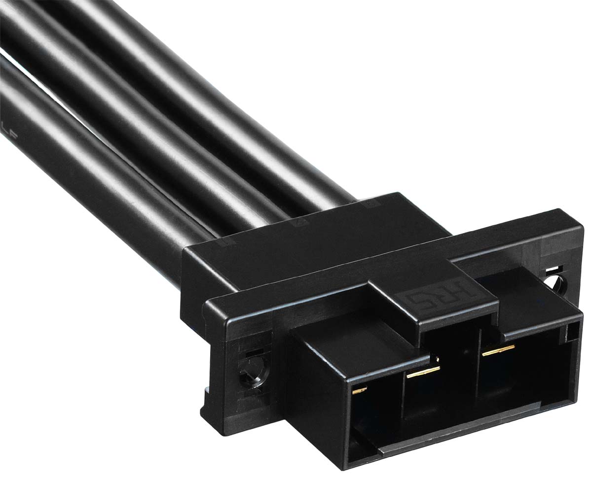 Hirose, DF60 Male Connector Housing, 10.16mm Pitch, 3 Way, 1 Row