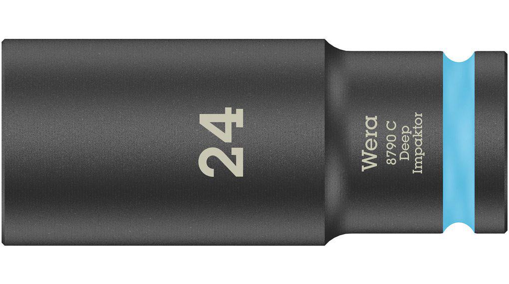 Wera 83mm, 1/2 in Drive Impact Socket, 150 mm length