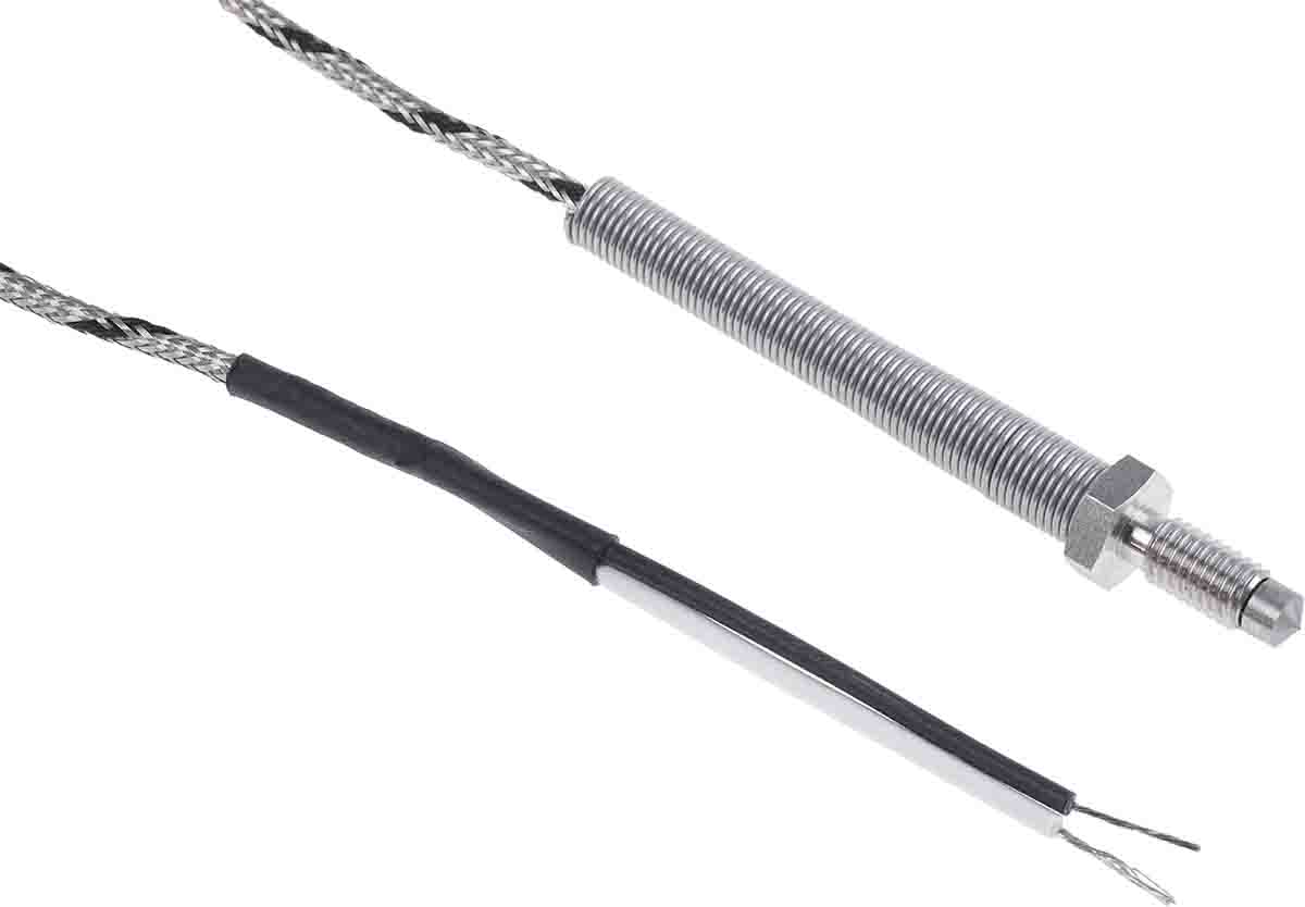RS PRO Type J Thermocouple 2m Length, 0.2mm Diameter → +400°C