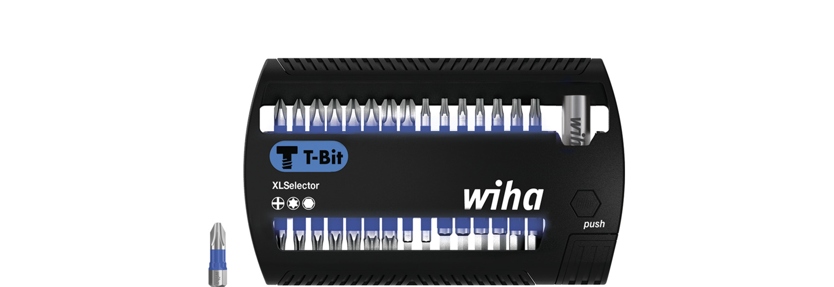 Wiha Electric Bit Set 31 Pieces, Hexagon, Phillips, Torx