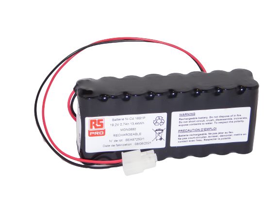 RS PRO RS PRO, 19.2V, AA, NiCd Rechargeable Battery, 700mAh